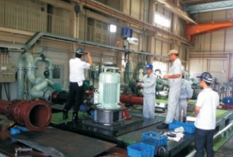 在日本TAIKO進(jìn)行百萬(wàn)核電機(jī)組潤(rùn)滑泵試驗(yàn)